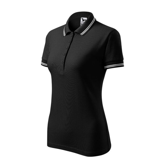 Adler Urban W MLI-22001 black polo shirt