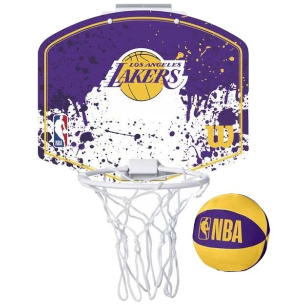 Mini Wilson NBA Team Los Angeles Lakers Mini Hoop Basketball Backboard WTBA1302LAL