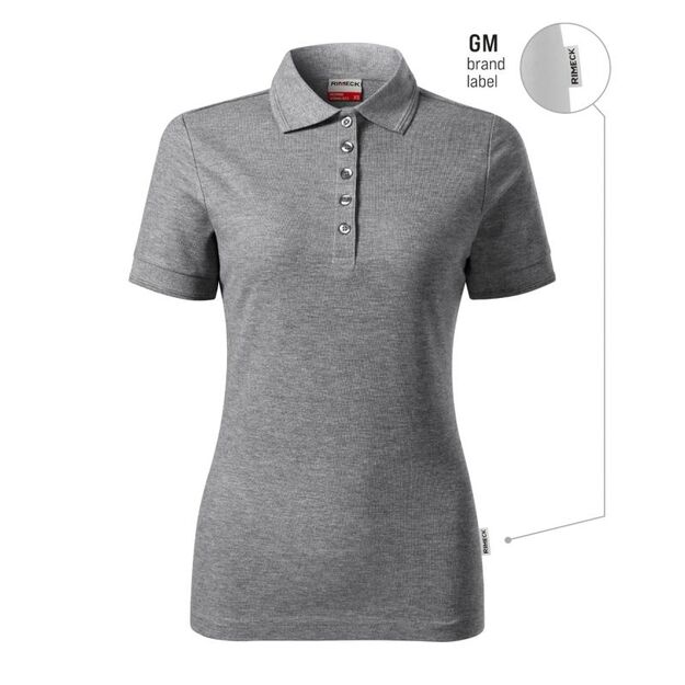 Reserve Women\ s Polo Shirt (Dark Gray Melange (Brand Label))