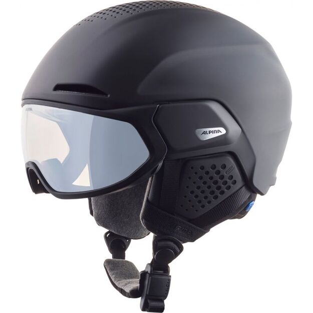 ALPINA ALTO V black matt ski helmet 55-59