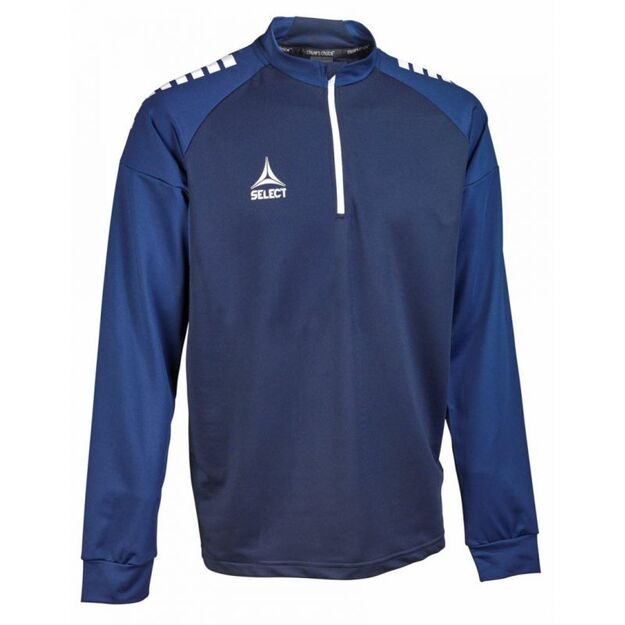 SELECT Spain v 25 navy blue zip-up football training sweatshirt