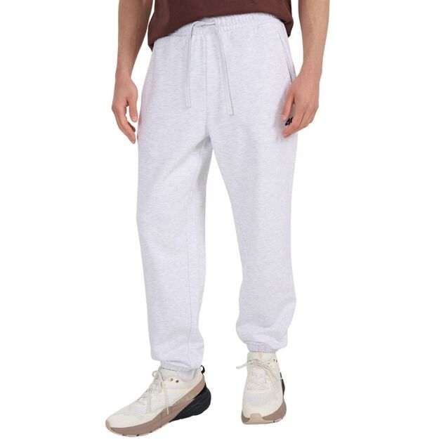 Men\ s trousers 4F CAS M1140 cool light gray melange 4FWMM00TTROM1140 27M