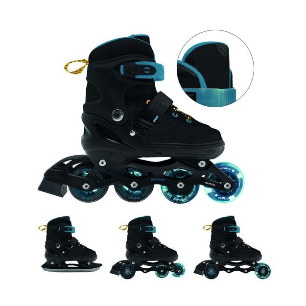 Spokey Quattro 4IN1 SPK-943433 inline skates size 34-37 BK/DBL