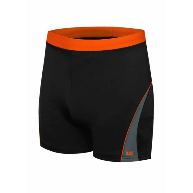 SHEPA 059 men\ s swimming trunks, black and orange