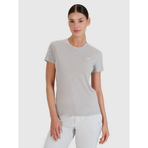 Women\ s Merino Wool Trekking T-shirt 4F 4FWSS25TFTSF1269-27S