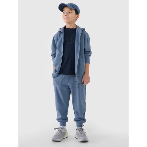 Boy\ s zip-up sweatshirt with hood 4F 4FJRSS25TSWSM2042-32S