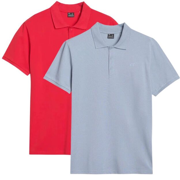 Men\ s polo shirt 4F (SET OF 2 SHIRT) 2P-SS-4FWSS25TPTSM407-92S