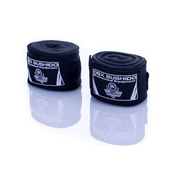 Cotton Boxing Wraps - 4 Meters | Black