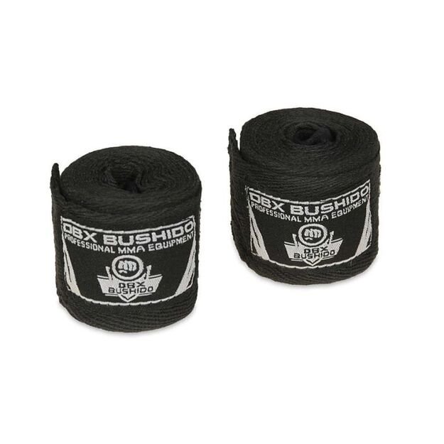 Cotton Boxing Wraps - 2 Meters | Black