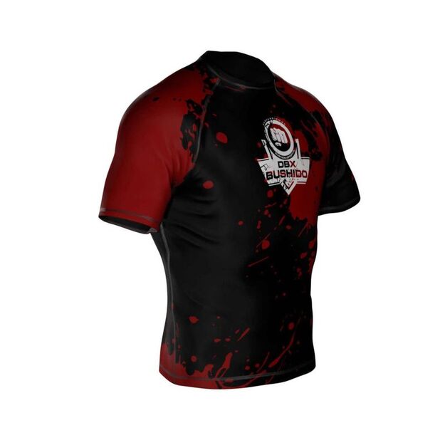 The  Blood  compression Rashguard is made of DBX MORE DRY M material.