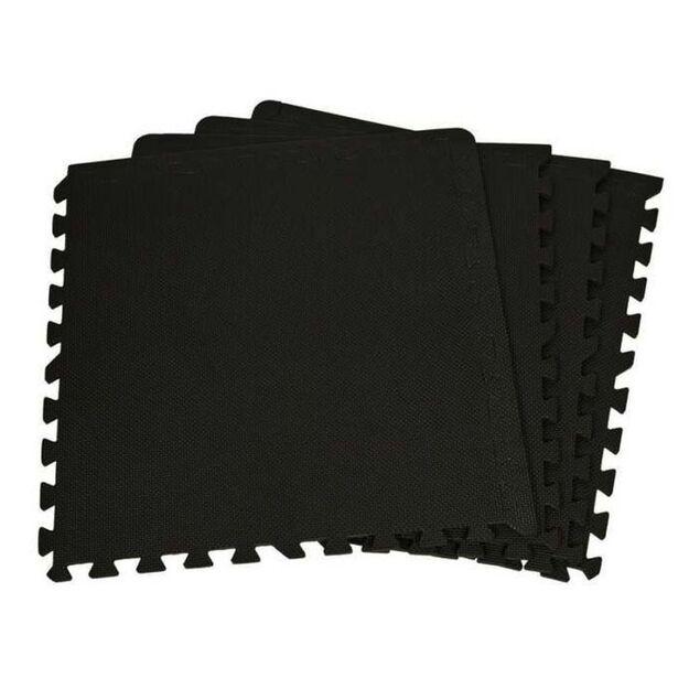 EB FIT puzzle exercise mat 60x60x1.0cm 4 pcs black