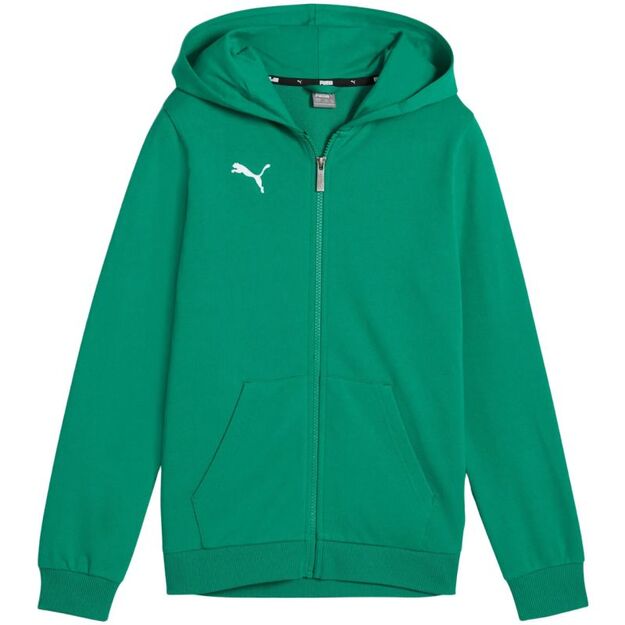 Puma teamGoal Casuals Hooded Kids\  Sweatshirt Green 658596 05