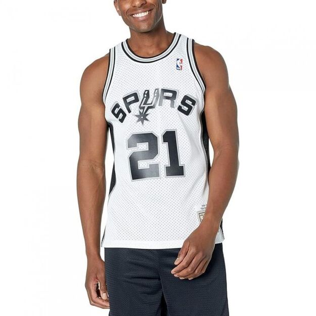 Mitchell & Ness Men\ s San Antonio Spurs NBA Swingman Jersey Duncan SMJYCP19247-SASWHIT98TDU