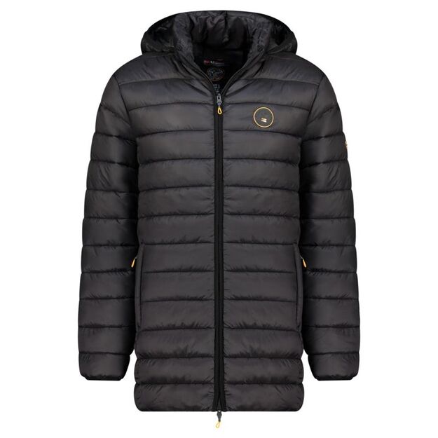 Geographical Norway men\ s jacket AMIGOMAP LONG HOOD DB BLACK MEN 233 BLACK (WZ5085H/GN-NOIR)