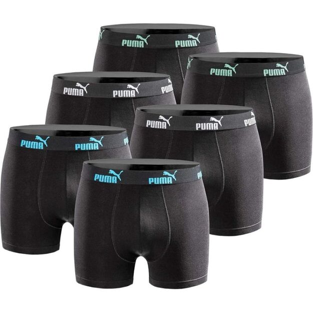 Puma 6-Pack Men\ s Boxer Briefs Black Comfortable Cotton