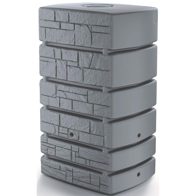 RAINWATER TANK TOWER STONE 350L SMOOTH GRAY