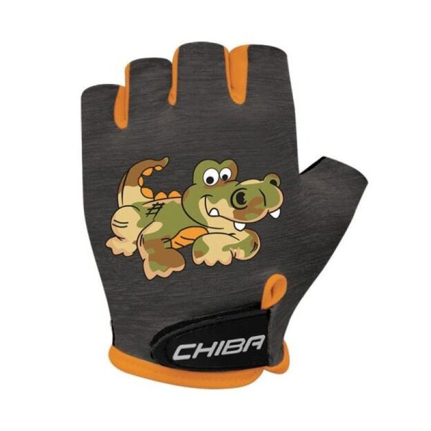 CHIBA COOL KIDS gloves black crocodile XS