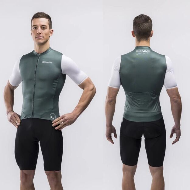 Biemme NATURE T-shirt green and white XL