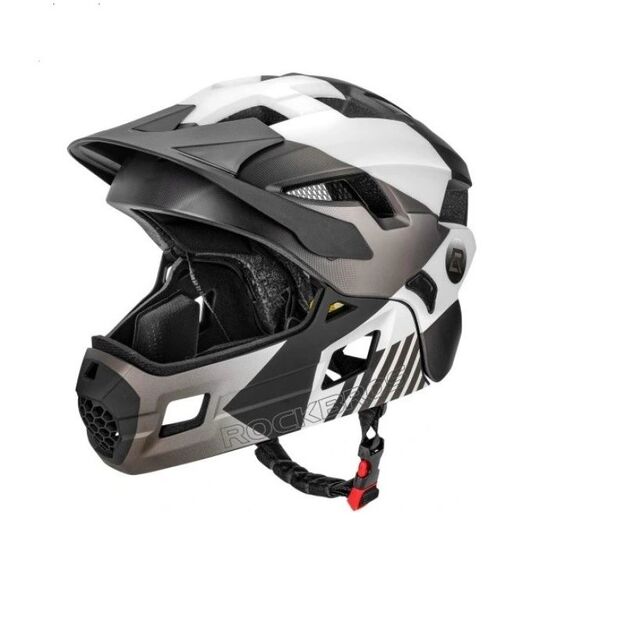 Rockbros Kids Helmet with Visor 48-54cm Black