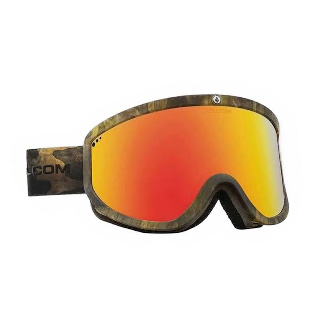 Volcom Footprints Snowboard Goggles for Men/Women, Ski, Winter, Sports, Red (VG0622103)