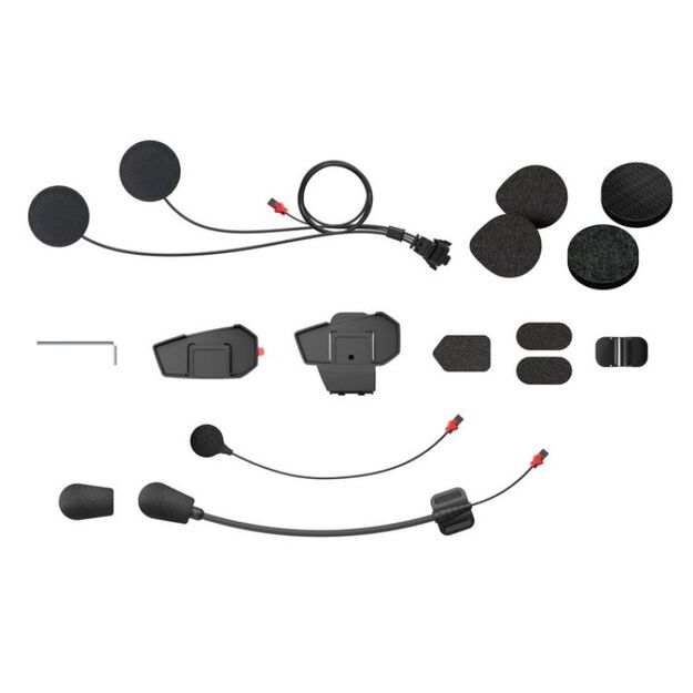 Mounting kit for the SENA Spider-ST1 intercom, microphone and speaker set