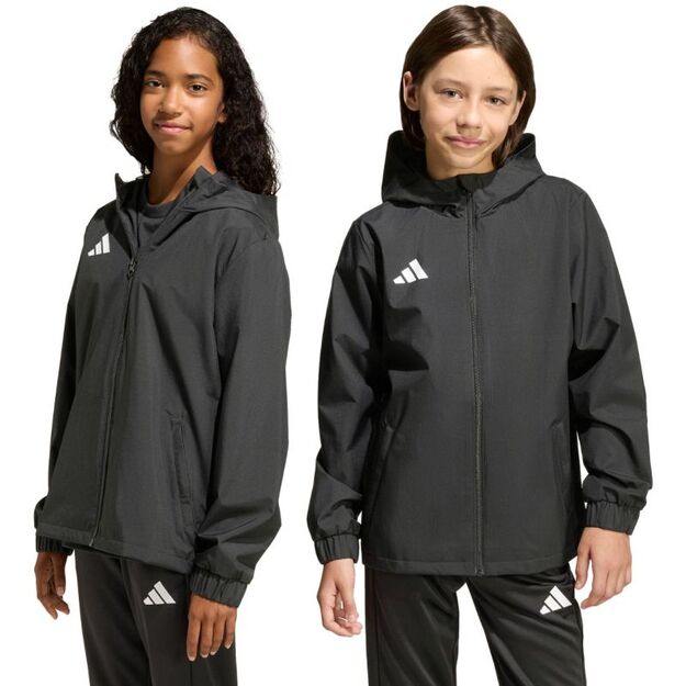 adidas Entrada 26 All Weather Kids Jacket Black JZ9104