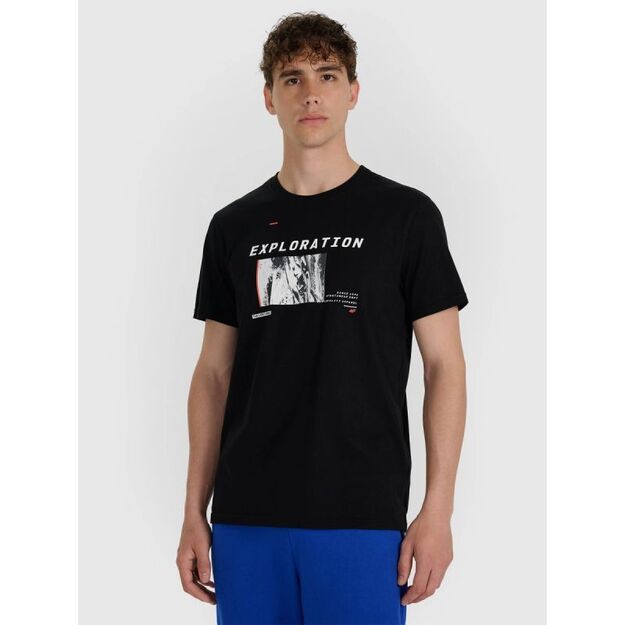 Men\ s regular printed T-shirt 4F 4FWAW25TTSHM3130-20S