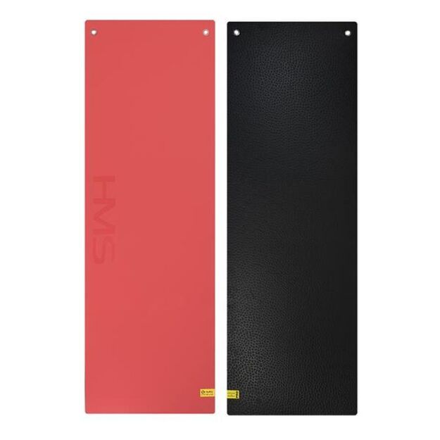 HMS Premium MFK03 Red-Black Club Fitness Mat with Holes 