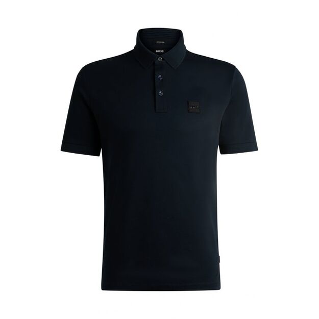 BOSS Parlay 143 BLU Men\ s Polo Shirt Classic Regular Fit Navy Blue (50515596-405)