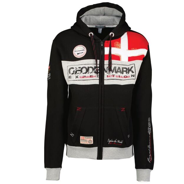 Geographical Norway Flyer Danemark DB MEN 100 men\ s zip-up sweatshirt black (WU8426H/GNO/Black)