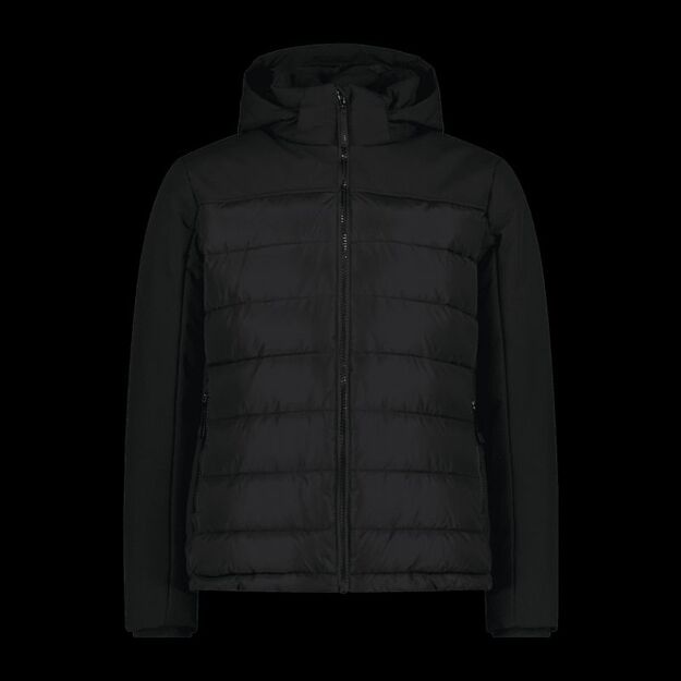 CMP men\ s winter jacket with hood, sports, insulated, black (34K0147/U901)
