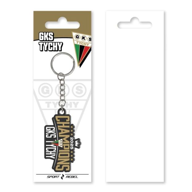 Champions GKS Tychy acrylic keychain SILVER-GKS