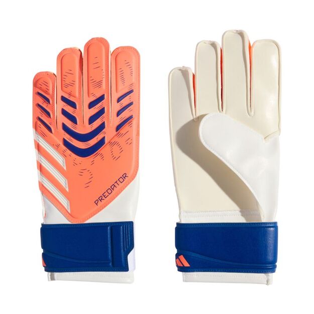 adidas Predator Glove Training Kids Goalkeeper Gloves White and Orange JN5361
