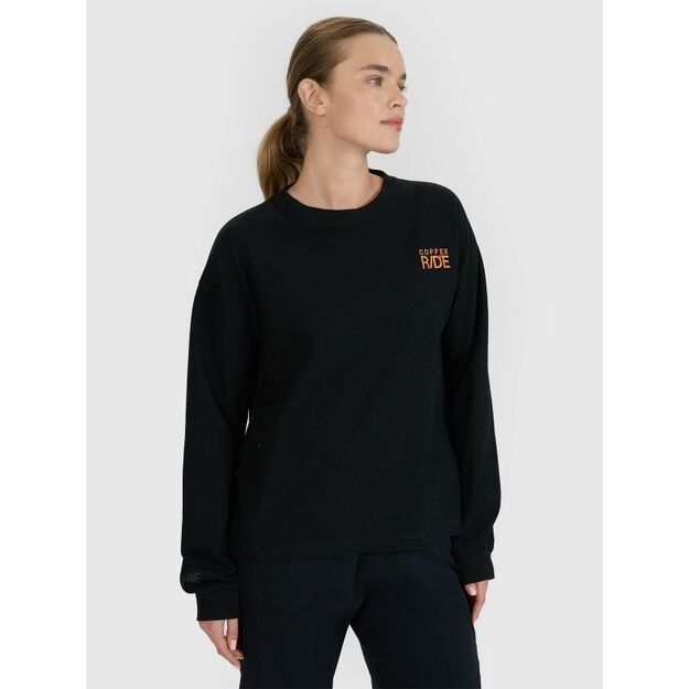 Women\ s oversize longsleeve with print 4F 4FWSS25TLONF393-20S