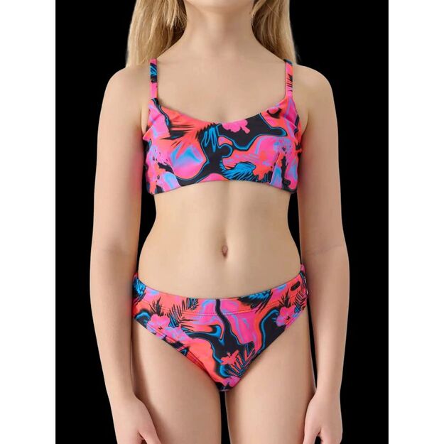 Girls\  two-piece swimsuit 4F JUNIOR 4FJWSS25UBKSF046-90A