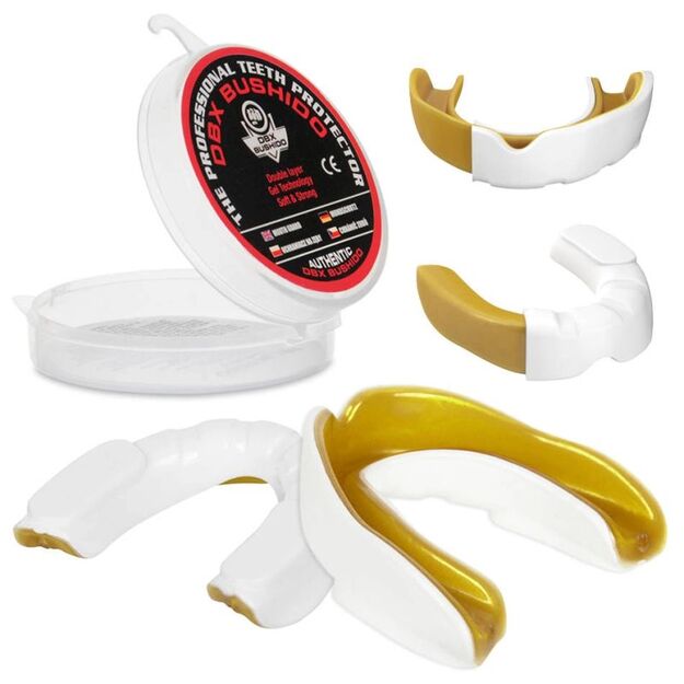 Gel Mouthguard + Box - White and Gold | GelTech