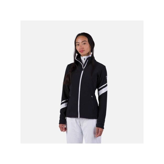 Rossignol W Strawpile Fleece Fz Sweatshirt Black