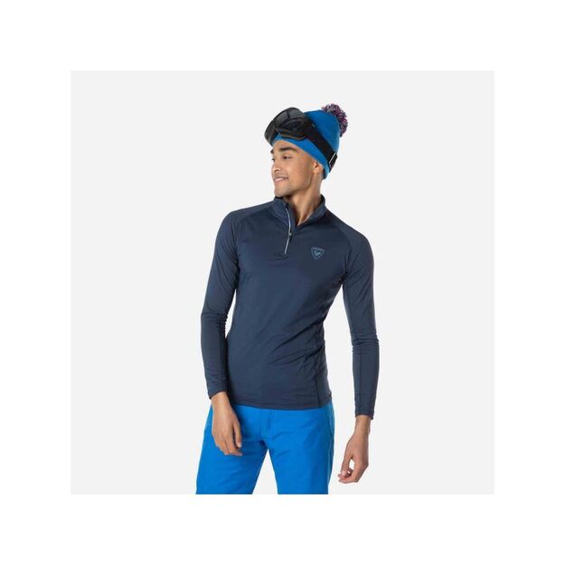 Rossignol Classique 1/2 Zip Navy T-Shirt