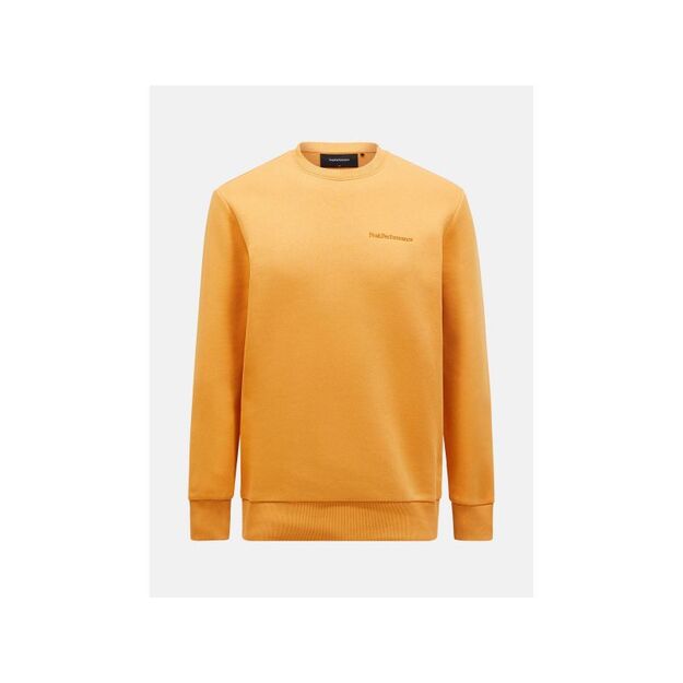 Peak Performance M Original Small Logo Crew Sweatshirt Orange