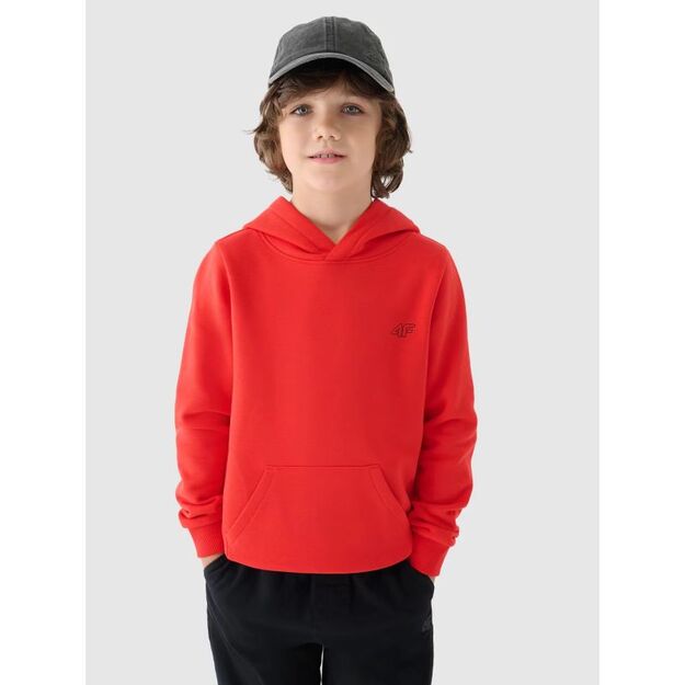 Boy\ s sweatshirt with hood, open, 4F Junior 4FJWMM00TSWSM1292-70S