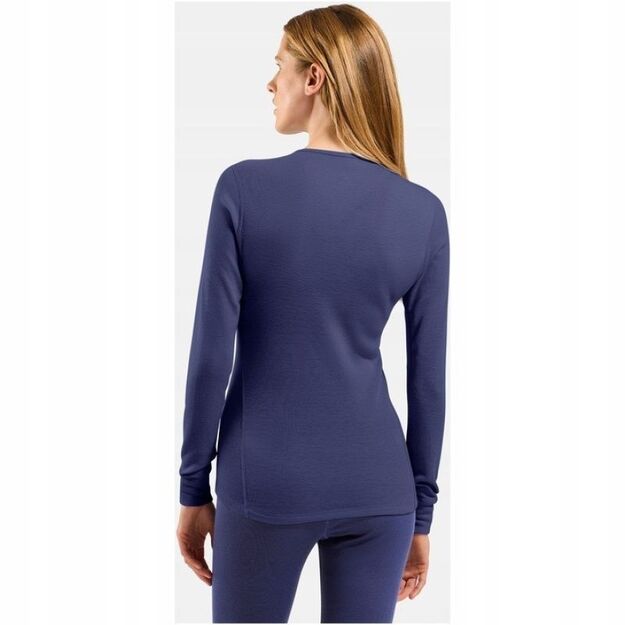Odlo BL TOP crew neck l/s ACTIVE WARM long sleeve thermal underwear size M Blue