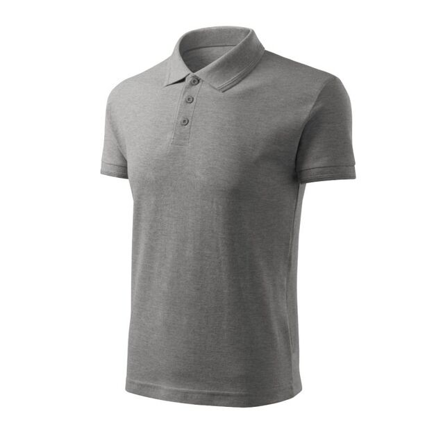 Men\ s Pique Polo Free Polo Shirt (Dark Gray Melange)