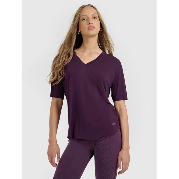 Women\ s oversize T-shirt with modal 4F 4FRAW25TTSHF3283-50S
