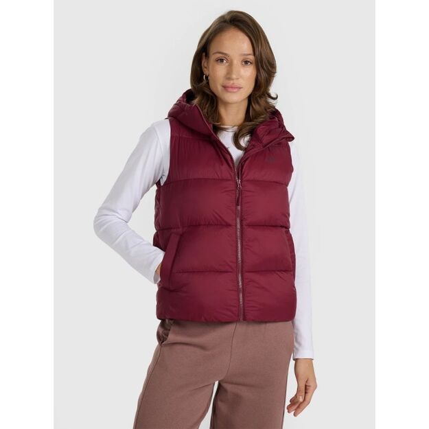 Women\ s down vest with synthetic filling 4F 4FRAW25TVJAF326-60S