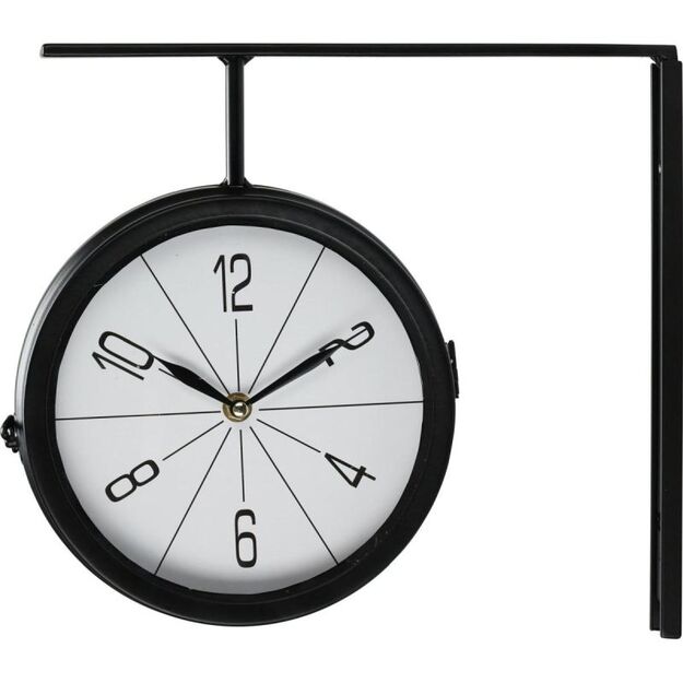 DOUBLE-SIDED STATION WALL CLOCK 30X9X28CM EXCELLENT HOUSEWARE