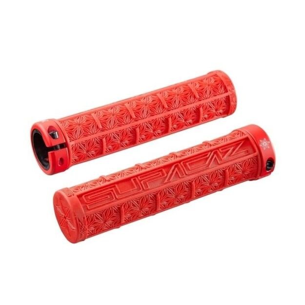 SUPACAZ LOCK-ON grips red