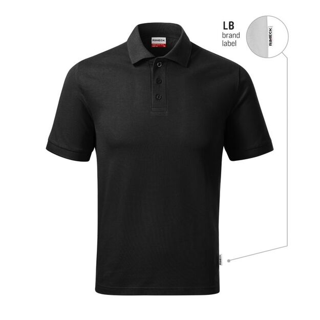 Men\ s Resist Heavy Polo Shirt (Black 01 (Brand Label))