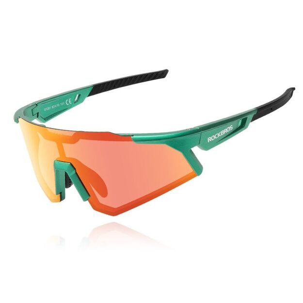 Rockbros SP291 green polarized sports glasses