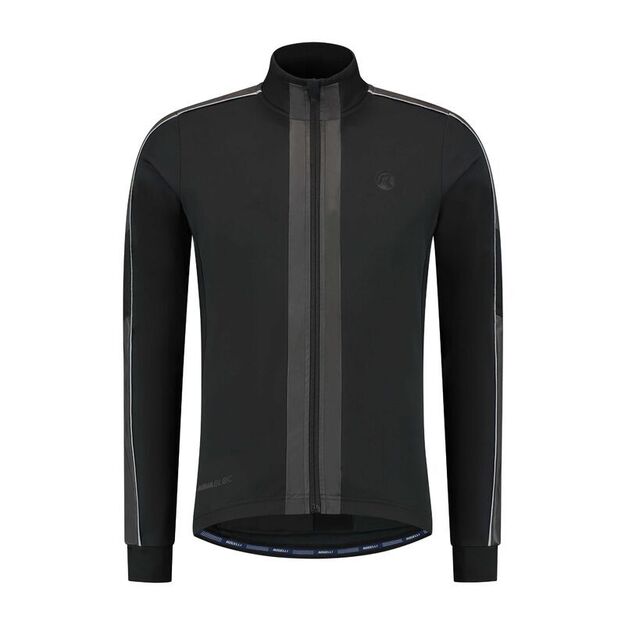 Rogelli ESSENTIAL HIVIS winter jacket black 3XL