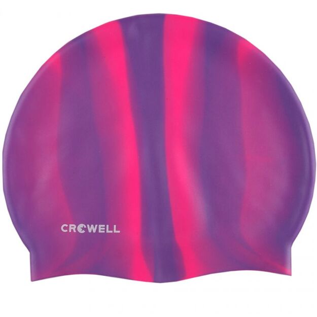 Crowell Multi-Flame-05 Silicone Swimming Cap